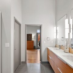 Modern Lake House Contemporary Bathroom